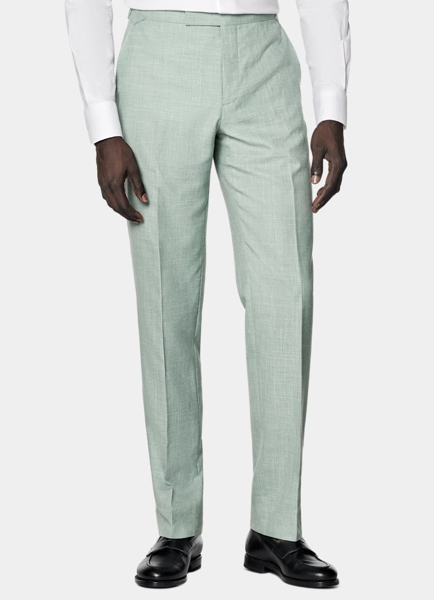 Light Green Tailored Fit Havana Suit