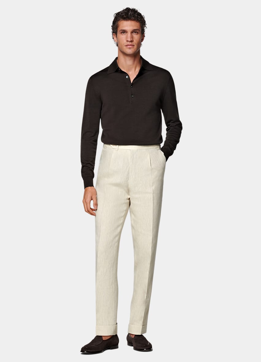 Sand Slim Leg Tapered Pants