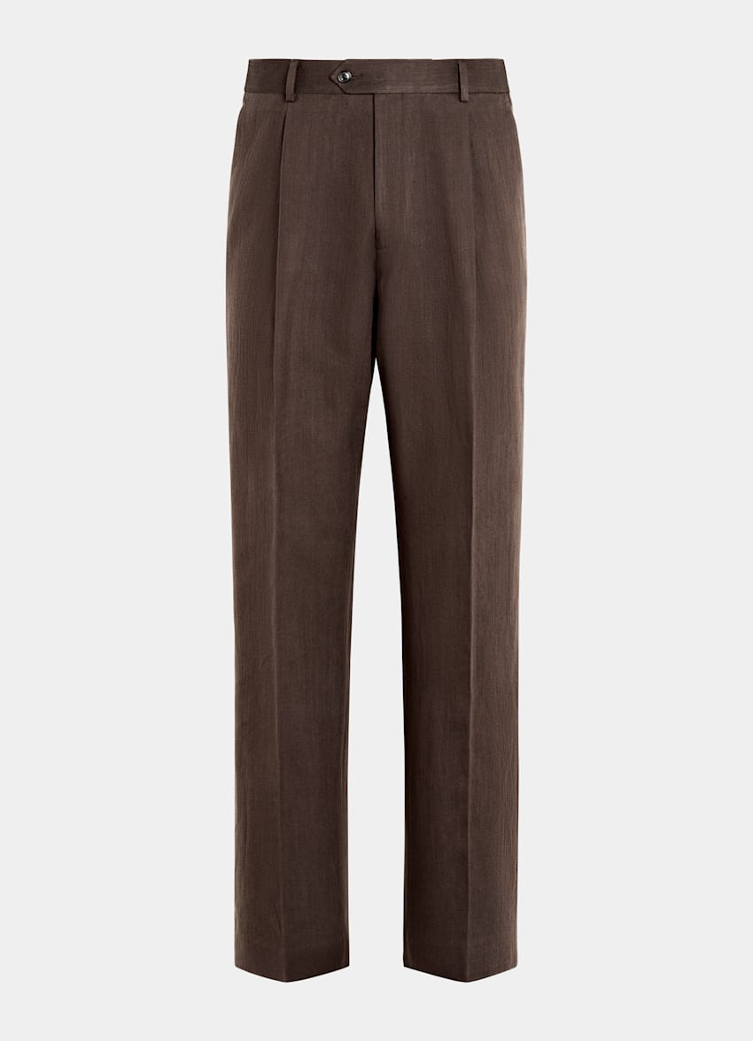 Mid Brown Tailored Fit Milano Suit