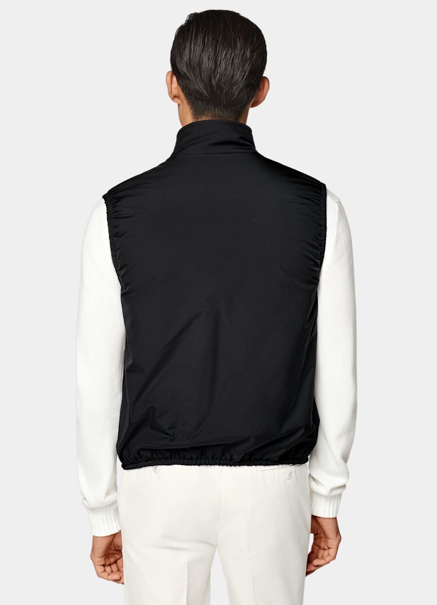 Black Light Padded Zip Vest