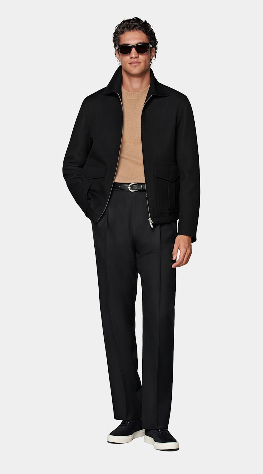 Black Bomber Jacket