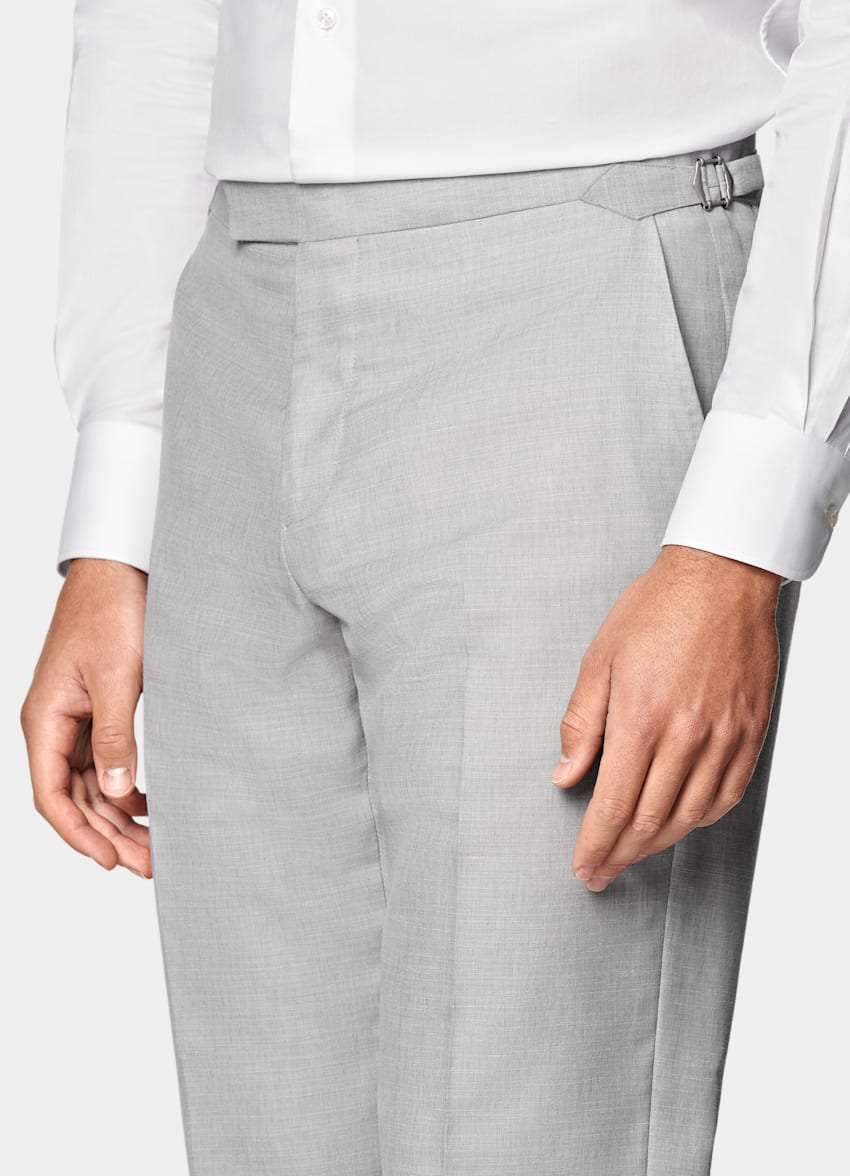 Light Grey Tailored Fit Havana Suit
