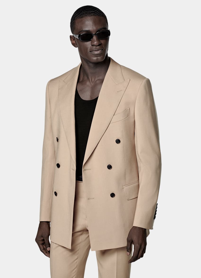 Mid Brown Tailored Fit Milano Suit