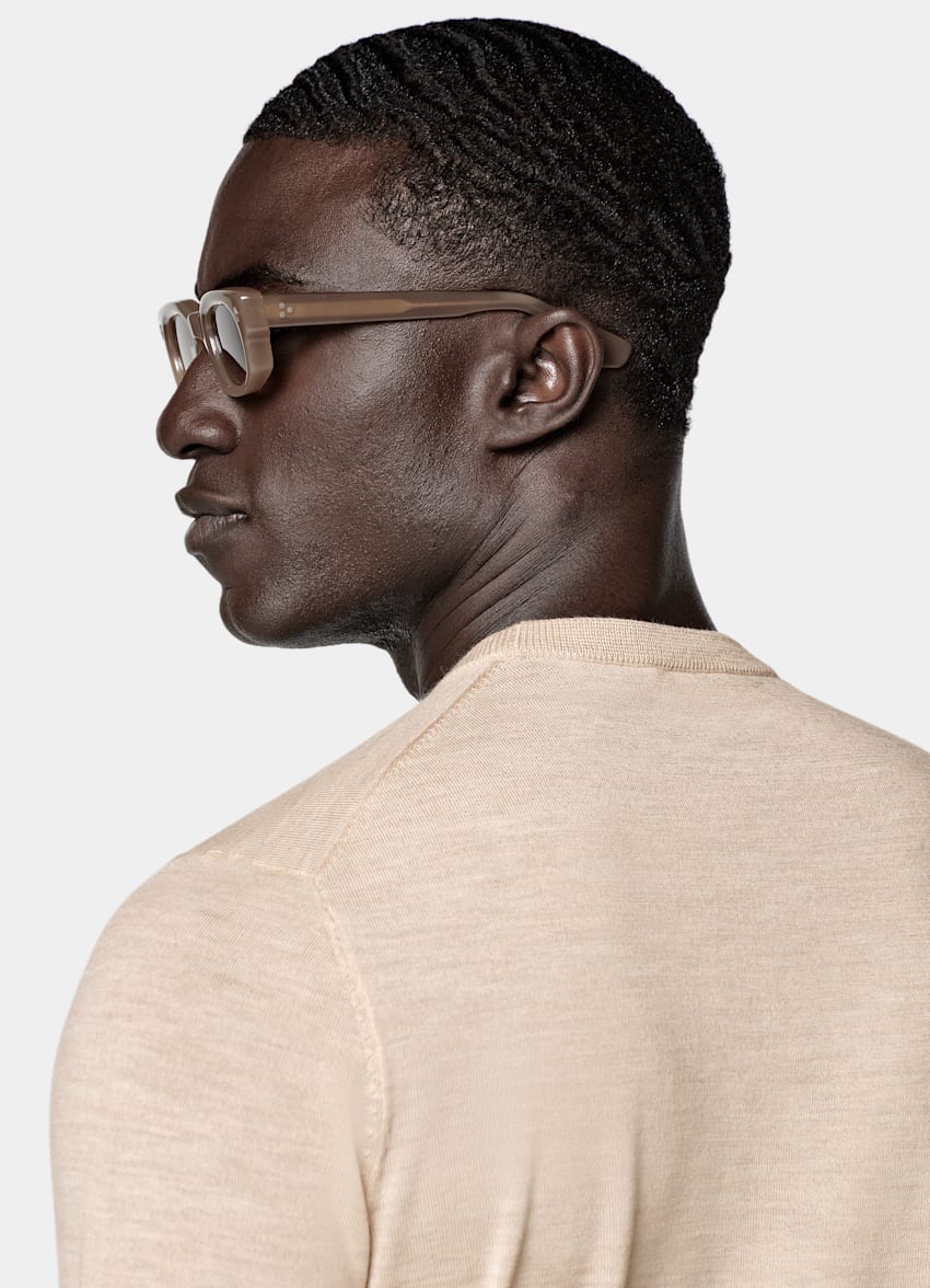 Sand Merino Crewneck