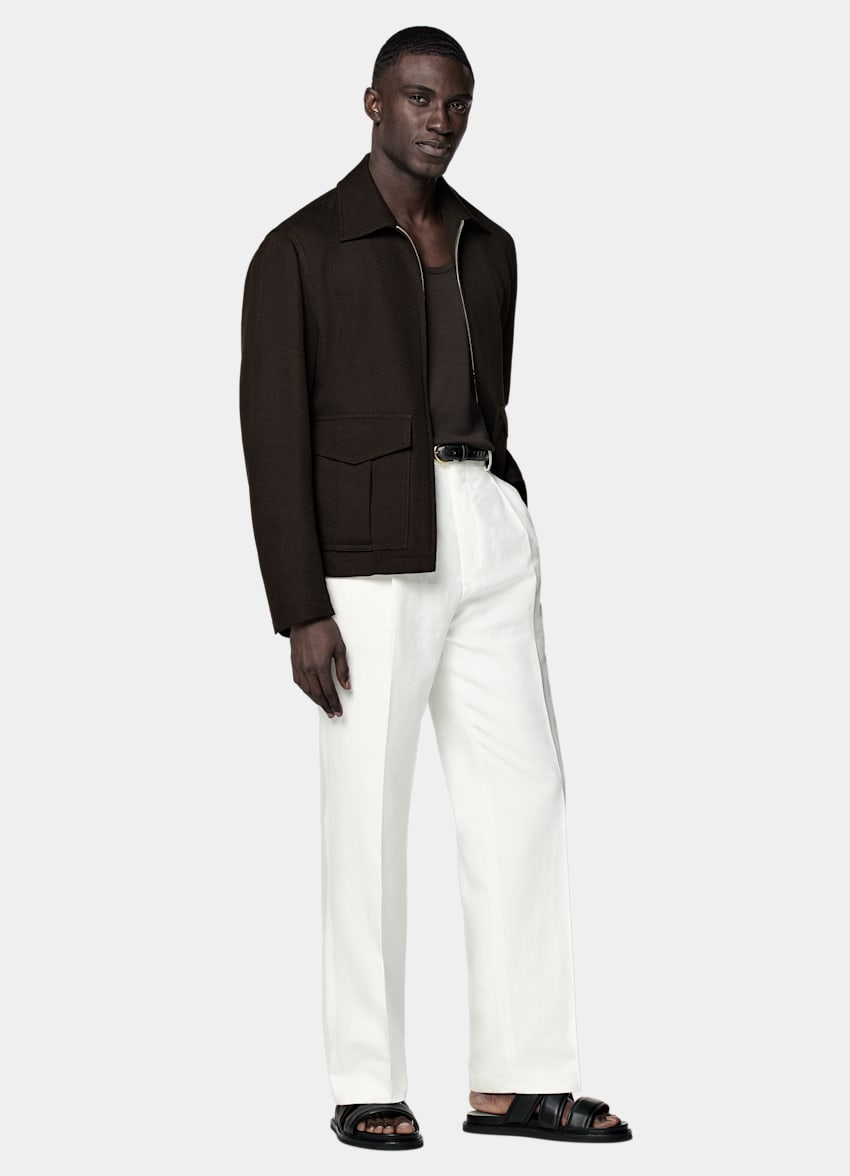 Dark Brown Knitted Tank Top