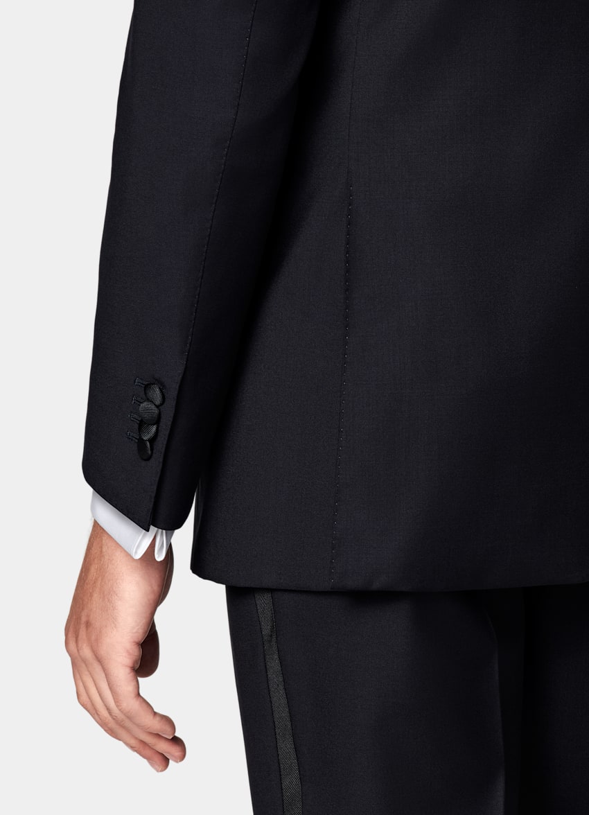 Navy Tailored Fit Lazio Tuxedo