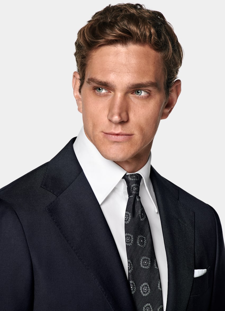 Navy Perennial Tailored Fit Havana Suit