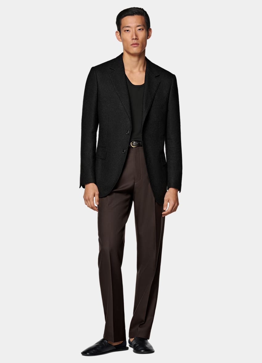 Black Knitted Tank Top