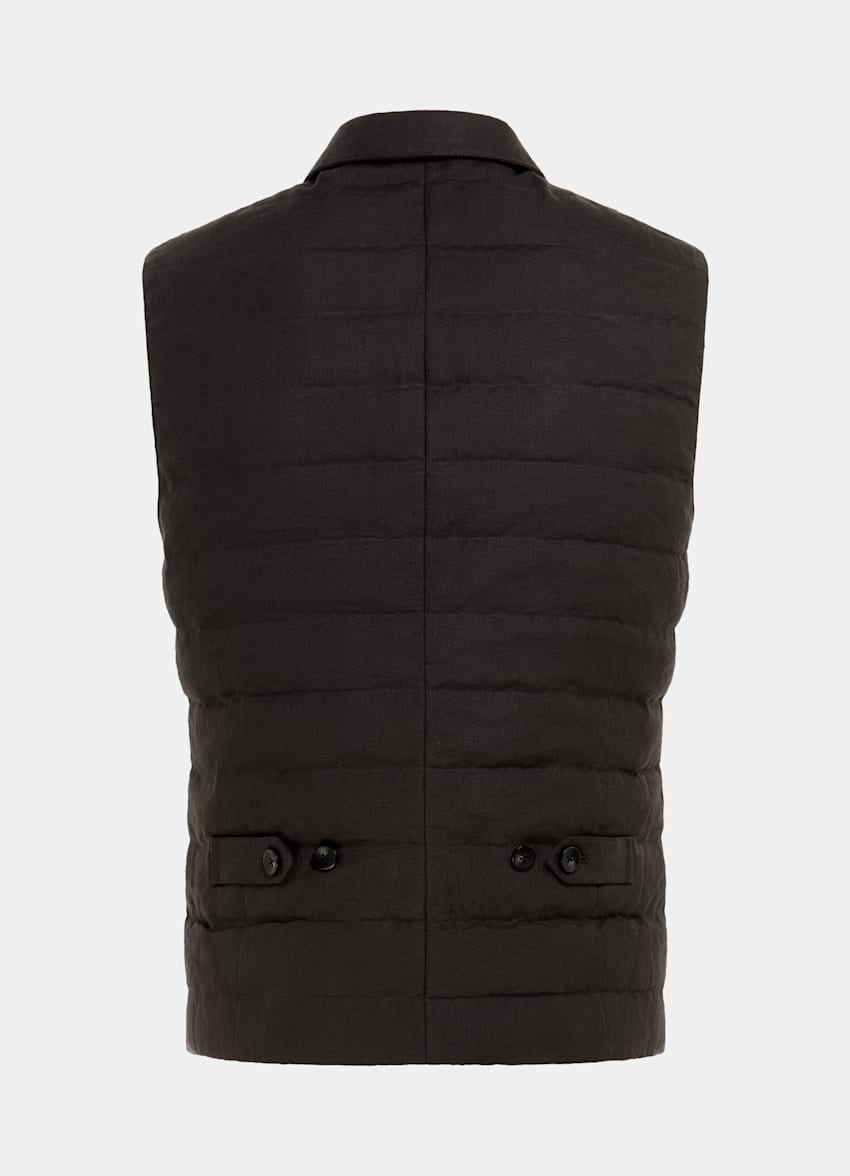 Dark Brown Down Vest