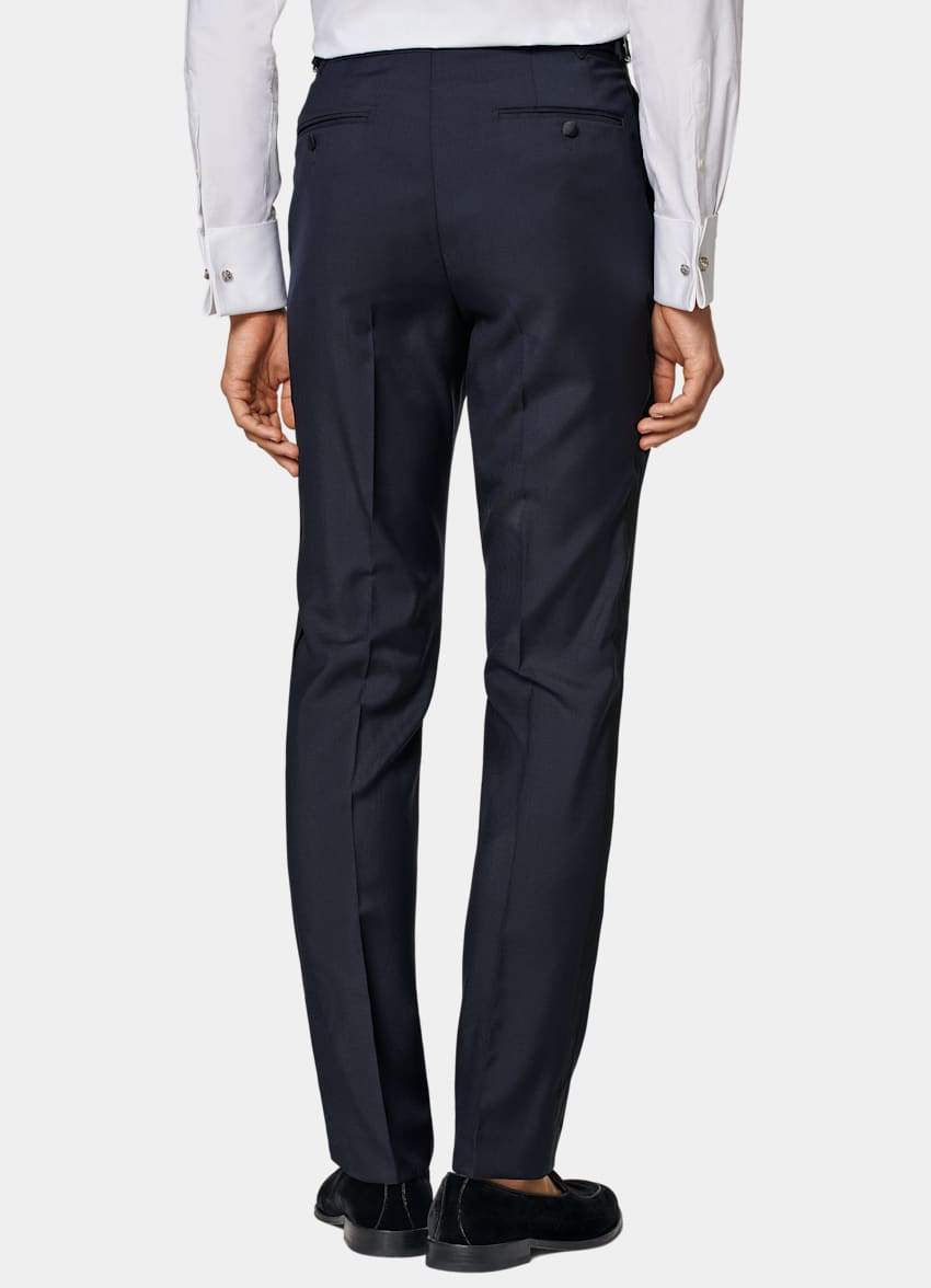 Navy Tailored Fit Lazio Tuxedo