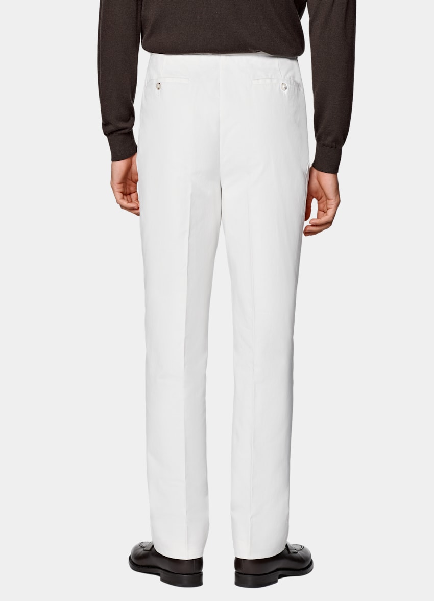 Off-White Wide Leg Tapered Pants