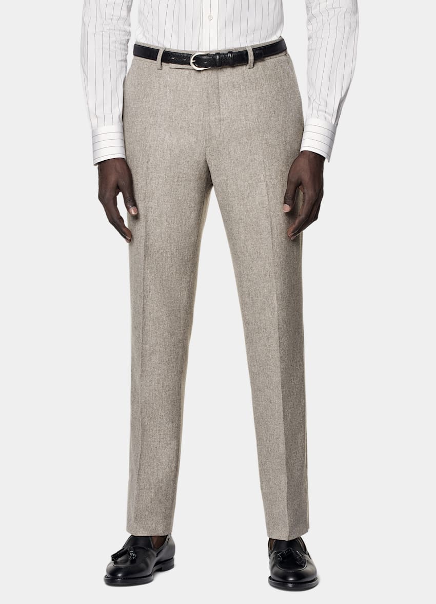 Taupe Relaxed Fit Roma Suit