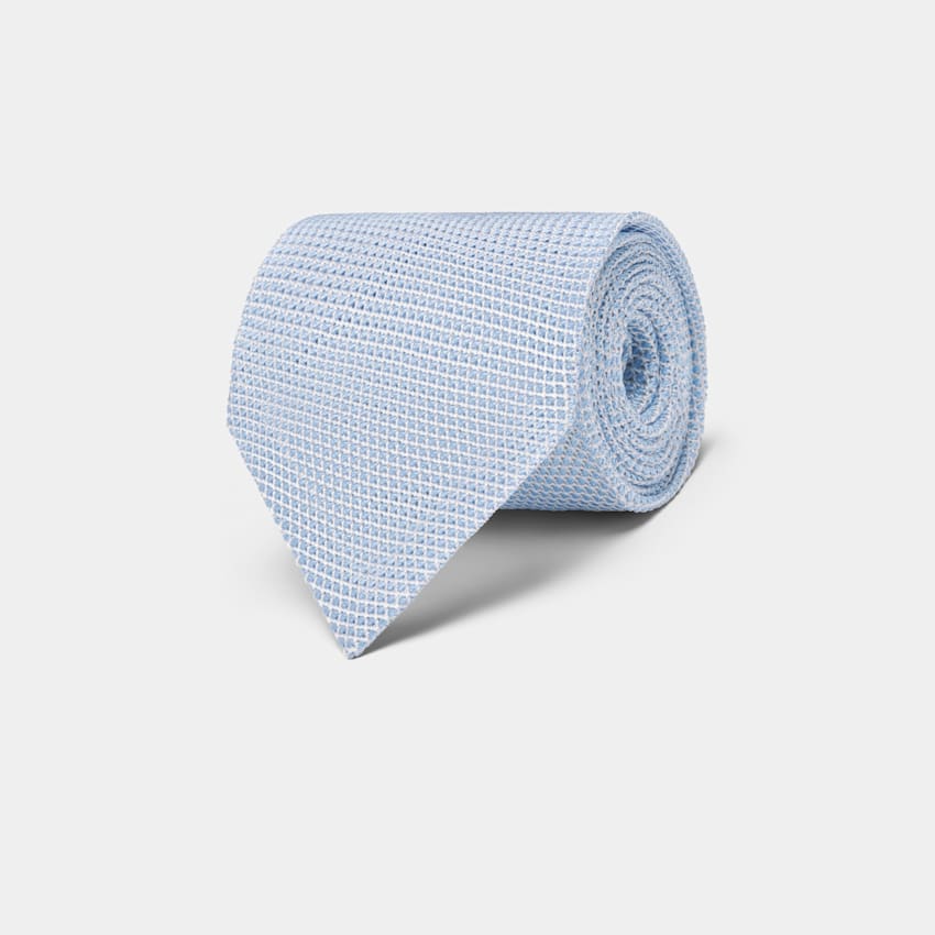 Light Blue Grenadine Tie