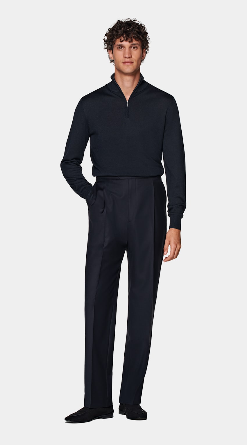 Navy Half Zip