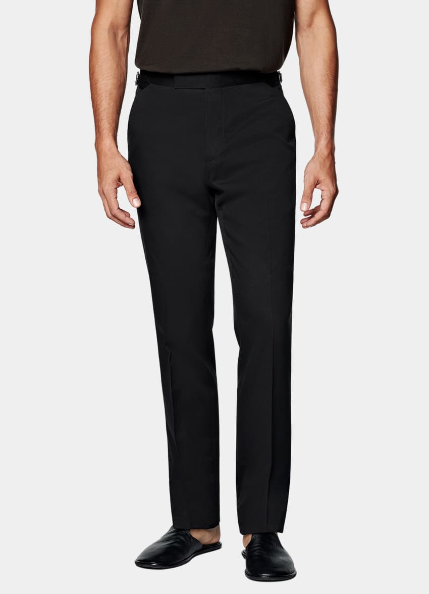 Black Relaxed Fit Roma Suit