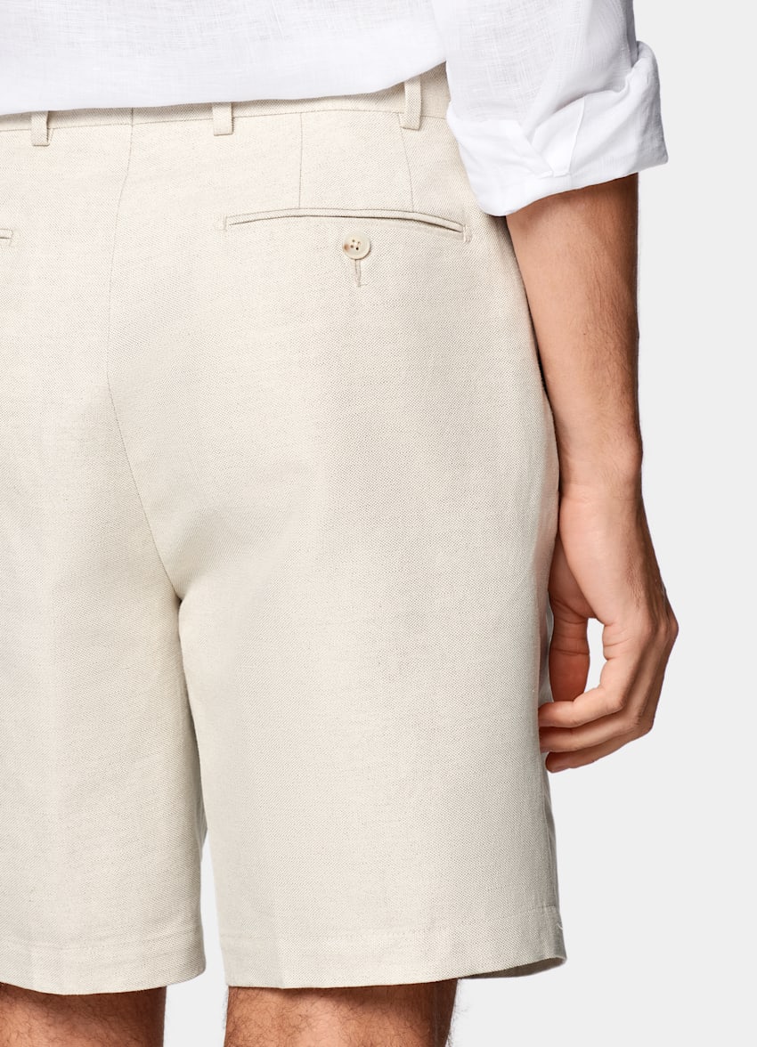 Sand Straight Leg Shorts