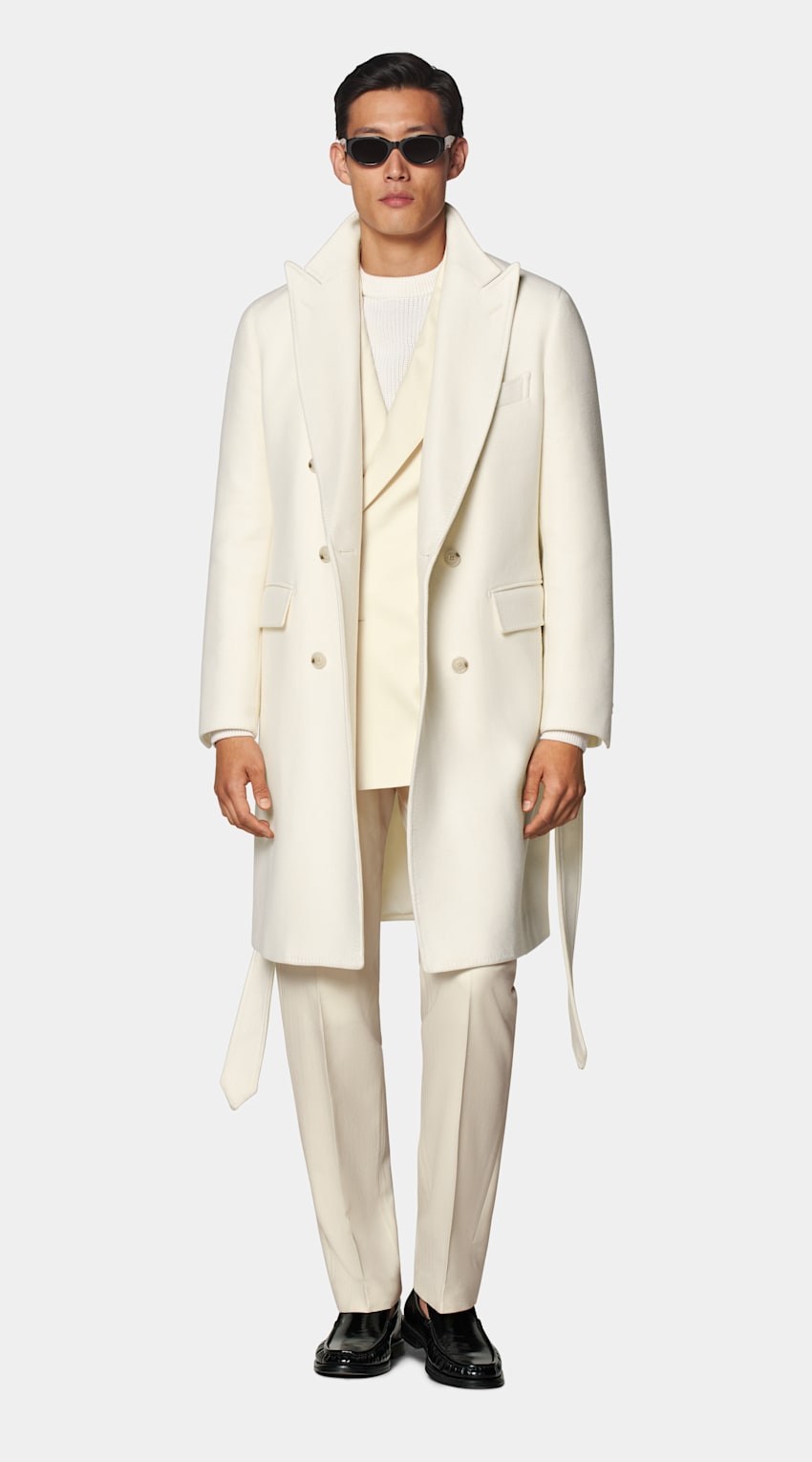 Off-White Belted Overcoat