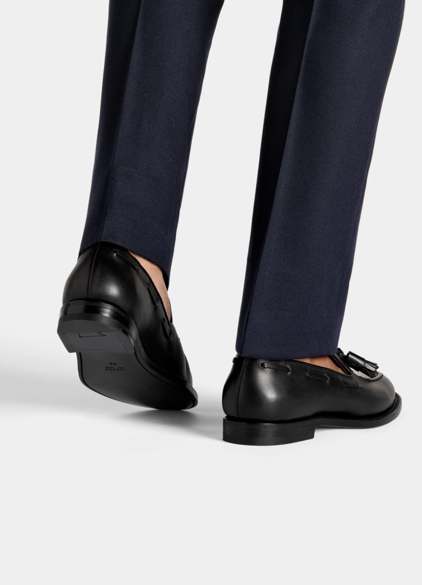 Black Tassel Loafer