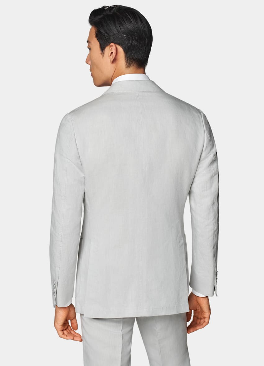 Light Grey Three-Piece Tailored Fit Havana Suit