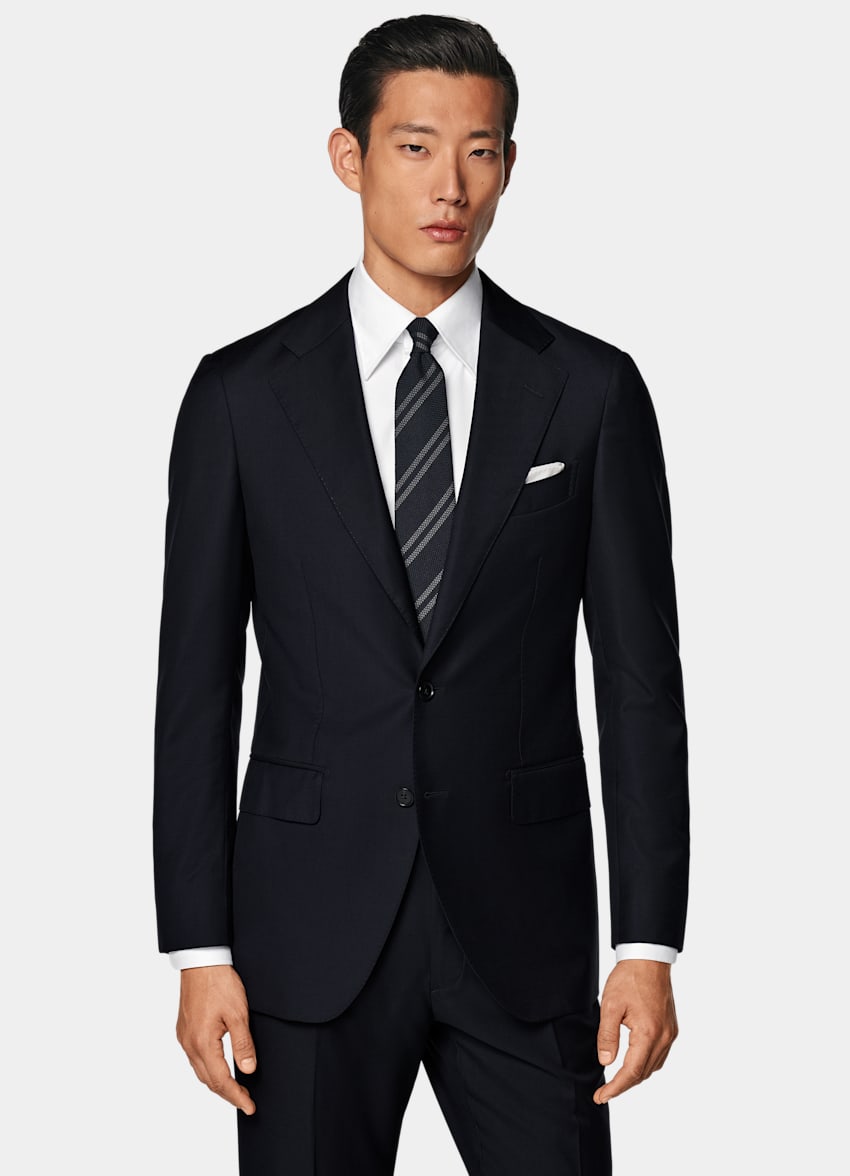 Navy Tailored Fit Havana Suit