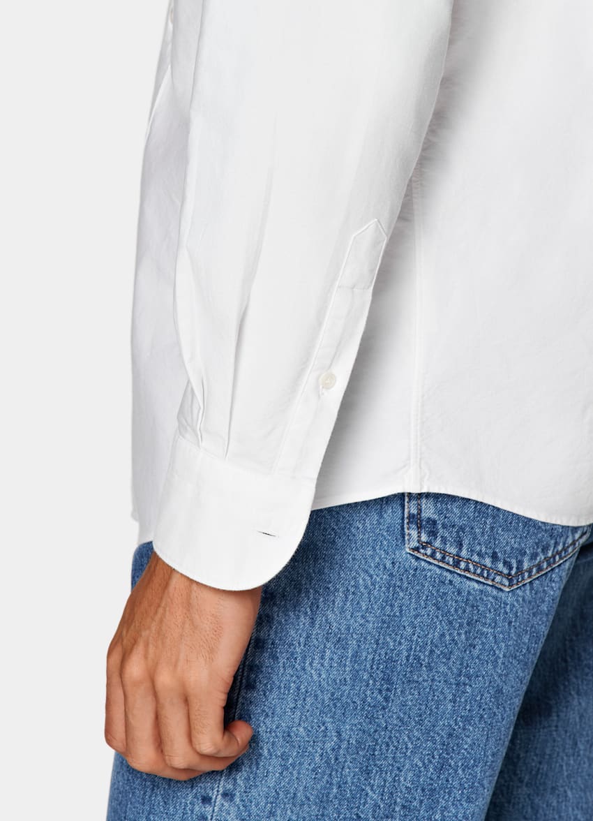 White Oxford Slim Fit Shirt