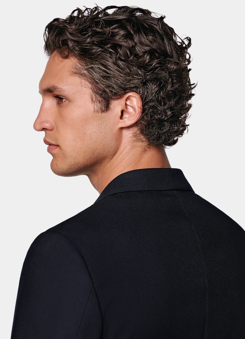 Navy Tailored Fit Havana Suit Jacket