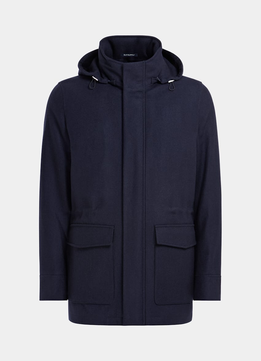 Navy Padded Parka
