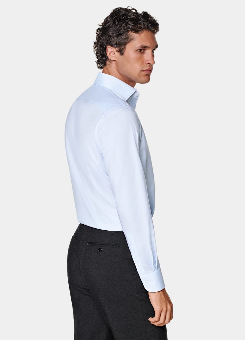 Light Blue Royal Oxford Slim Fit Shirt