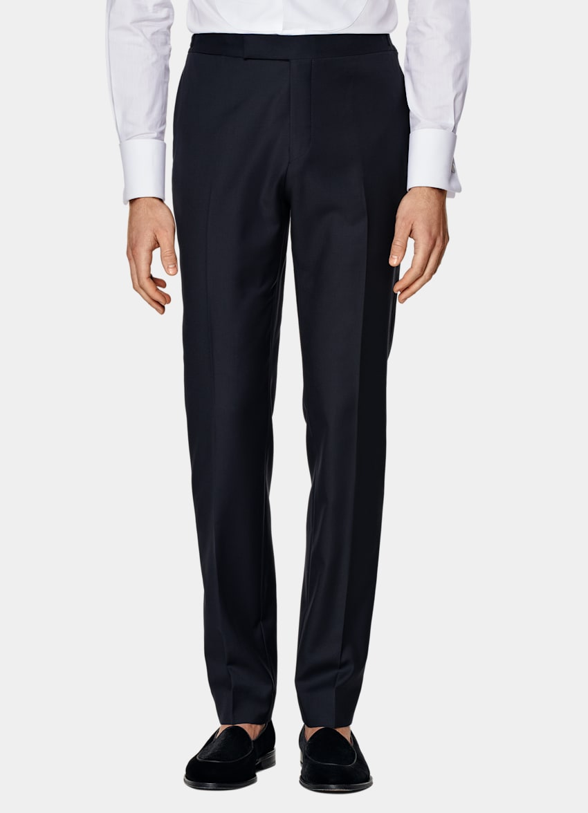 Navy Three-Piece Tailored Fit Lazio Tuxedo