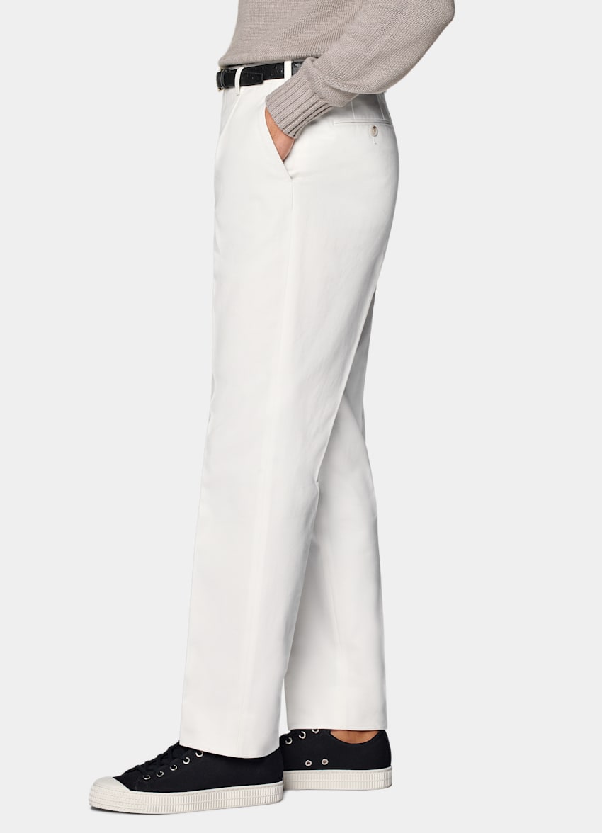 Off-White Wide Leg Tapered Pants