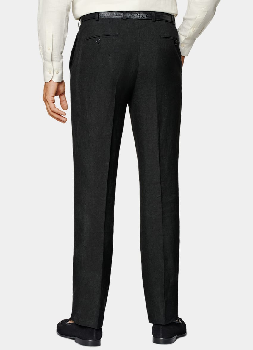 Black Relaxed Fit Roma Suit