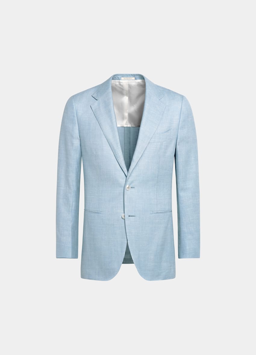 Light Blue Tailored Fit Havana Suit
