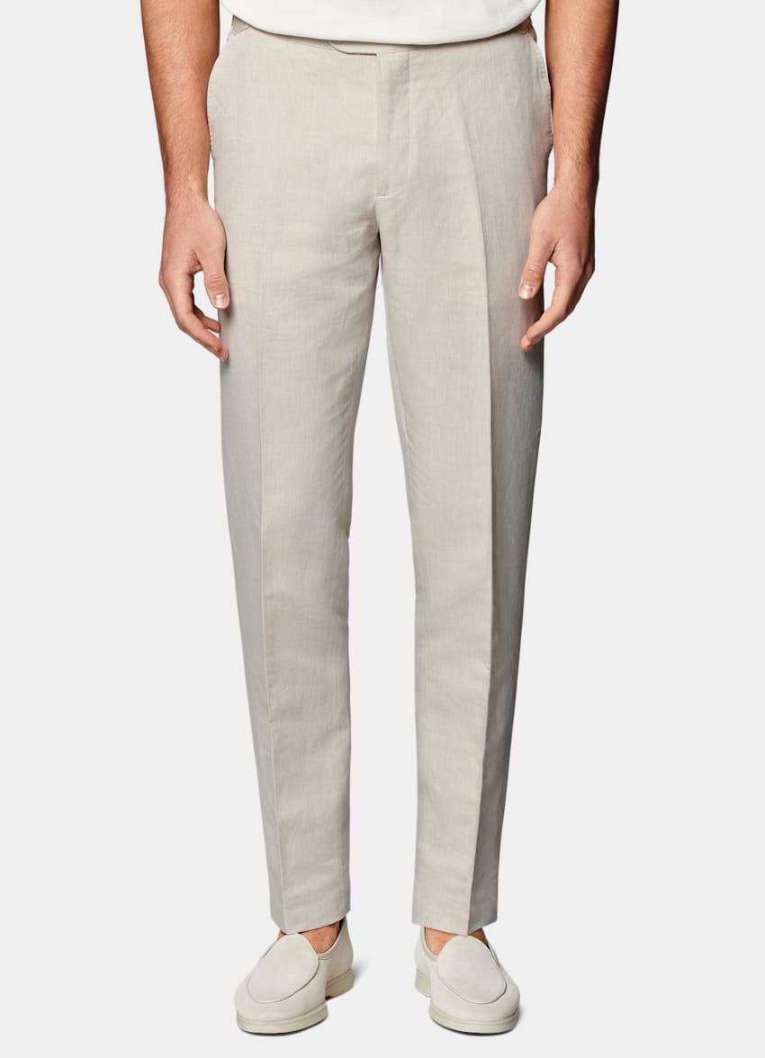 Sand Slim Leg Straight Pants