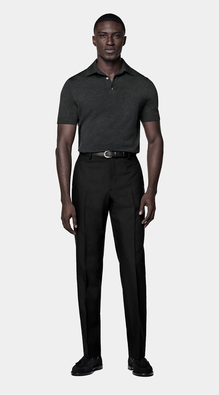 Dark Grey Polo