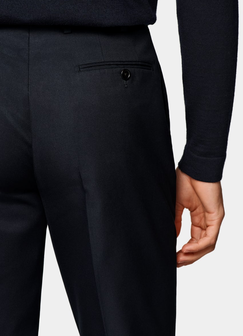 Navy Straight Leg Pants