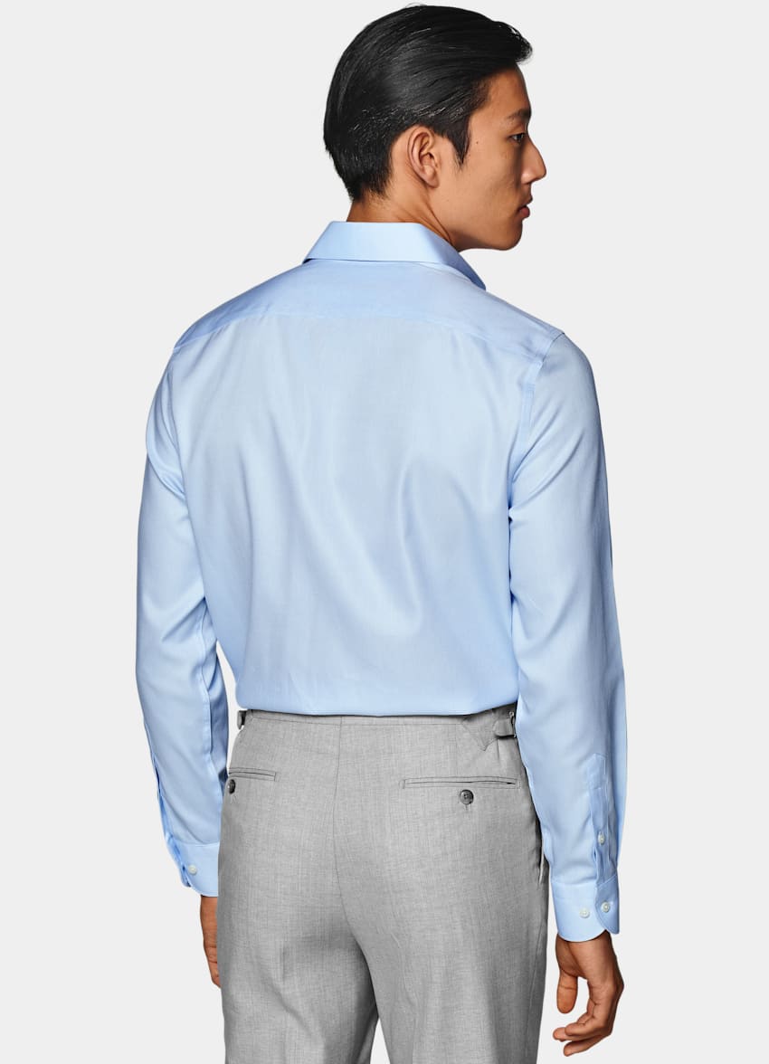 Light Blue Royal Oxford Slim Fit Shirt