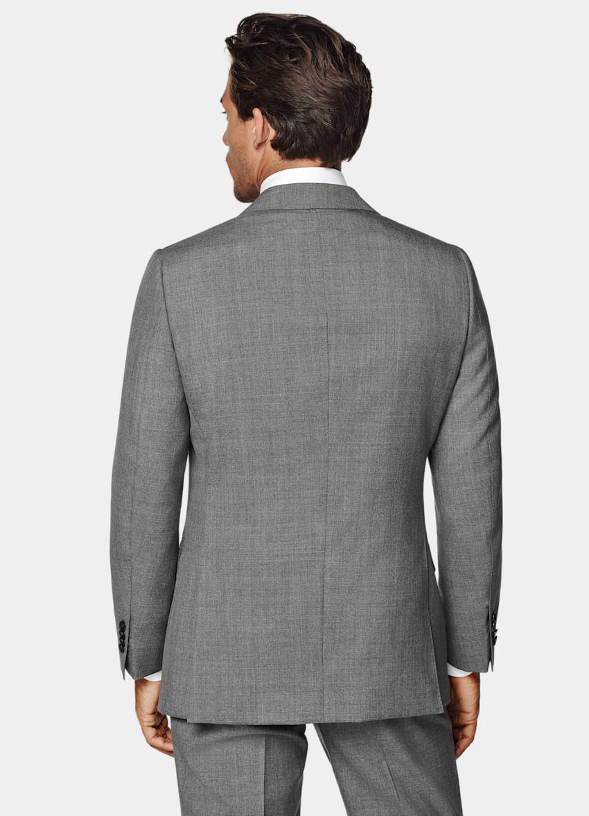 Mid Grey Perennial Tailored Fit Lazio Suit