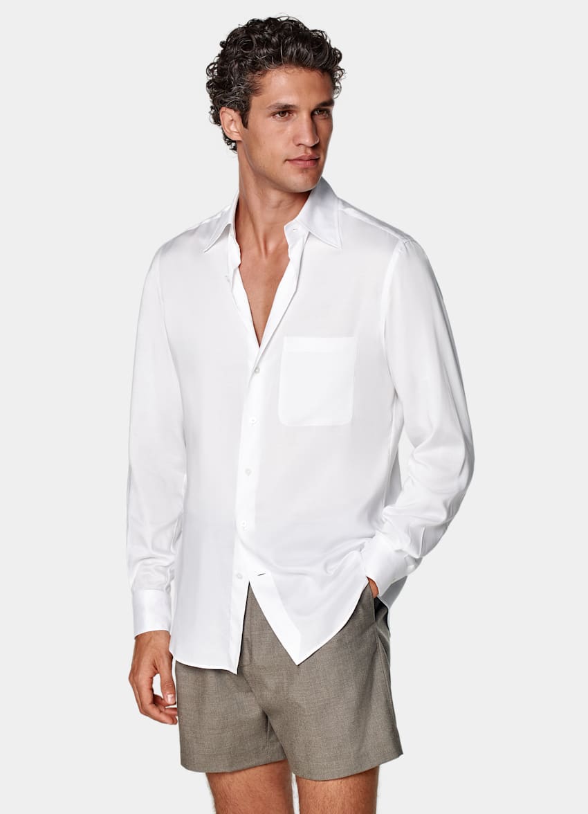 White Tailored Fit Shirt