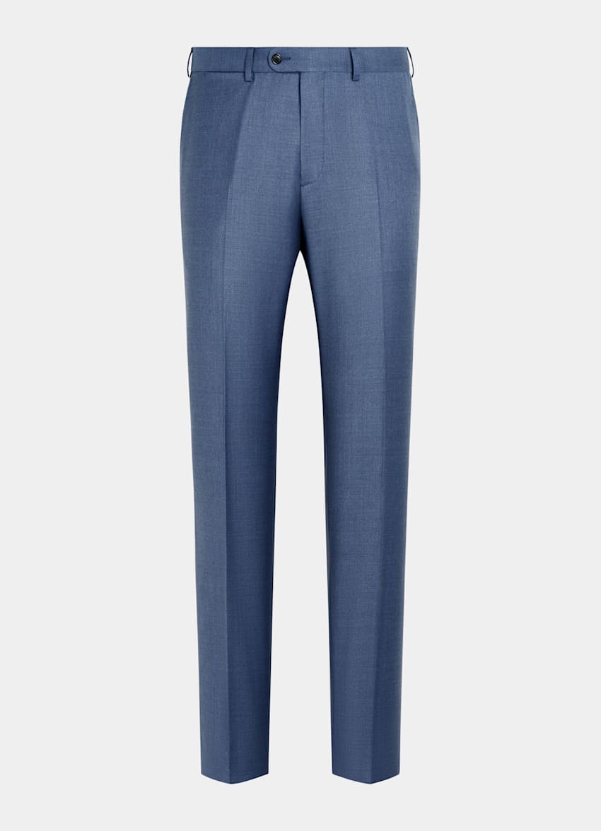 Mid Blue Tailored Fit Havana Suit