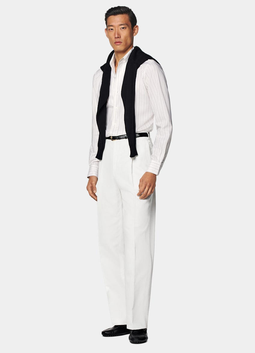 Off-White Striped Tailored Fit Shirt