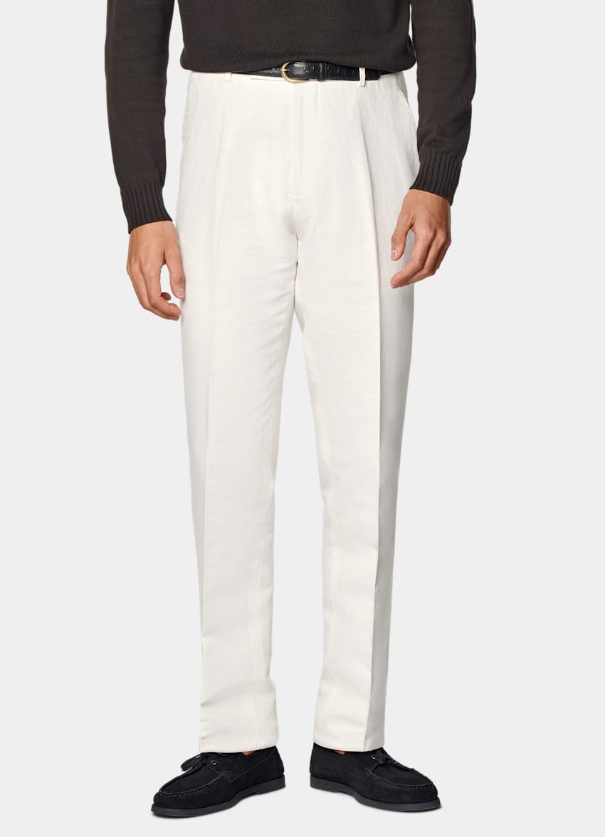 Off-White Straight Leg Pants