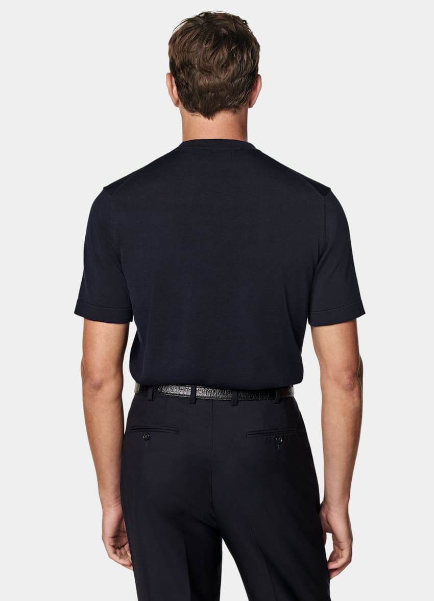 Navy Short Sleeve Crewneck