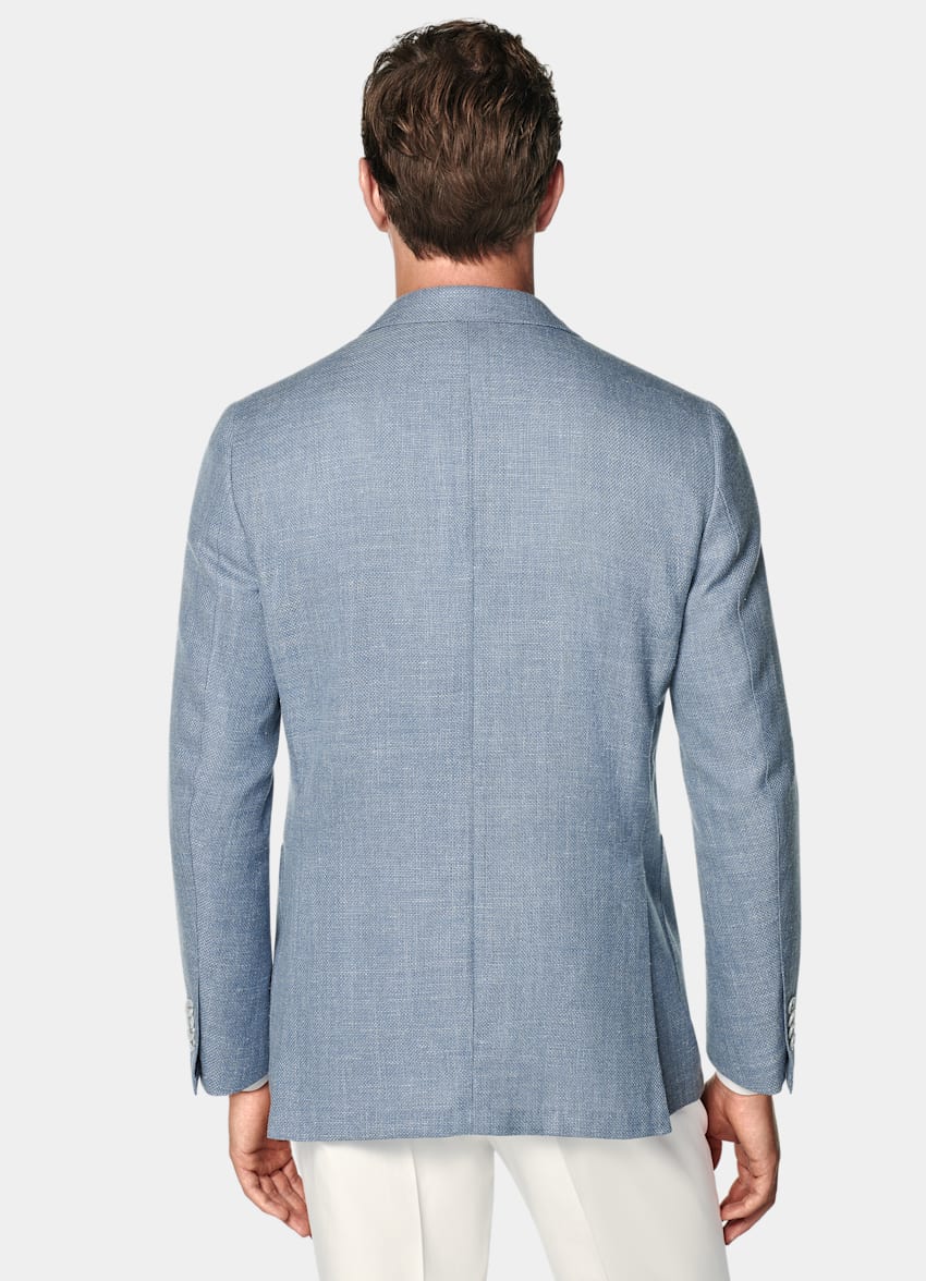 Light Blue Tailored Fit Havana Blazer