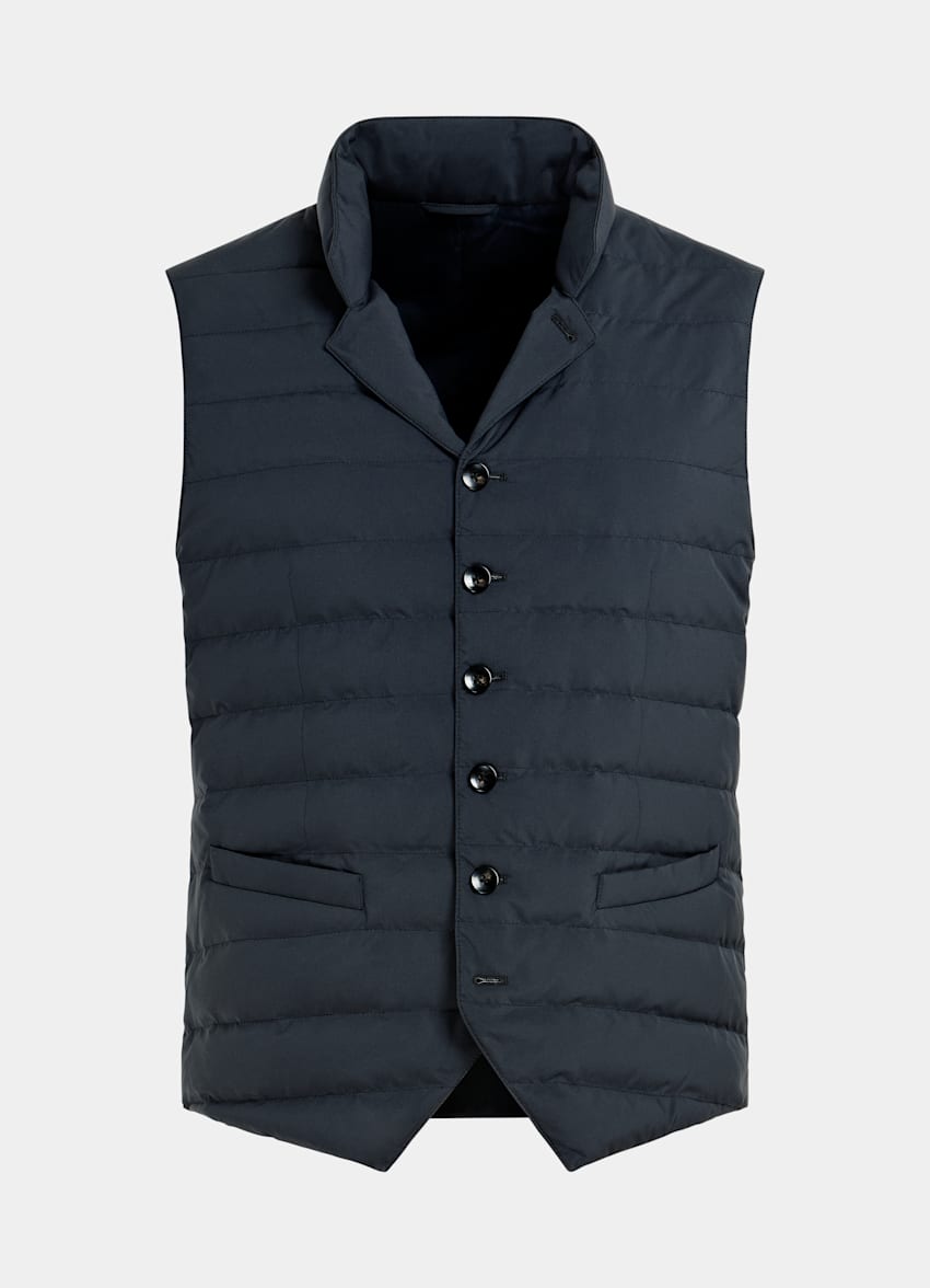 Navy Down Vest