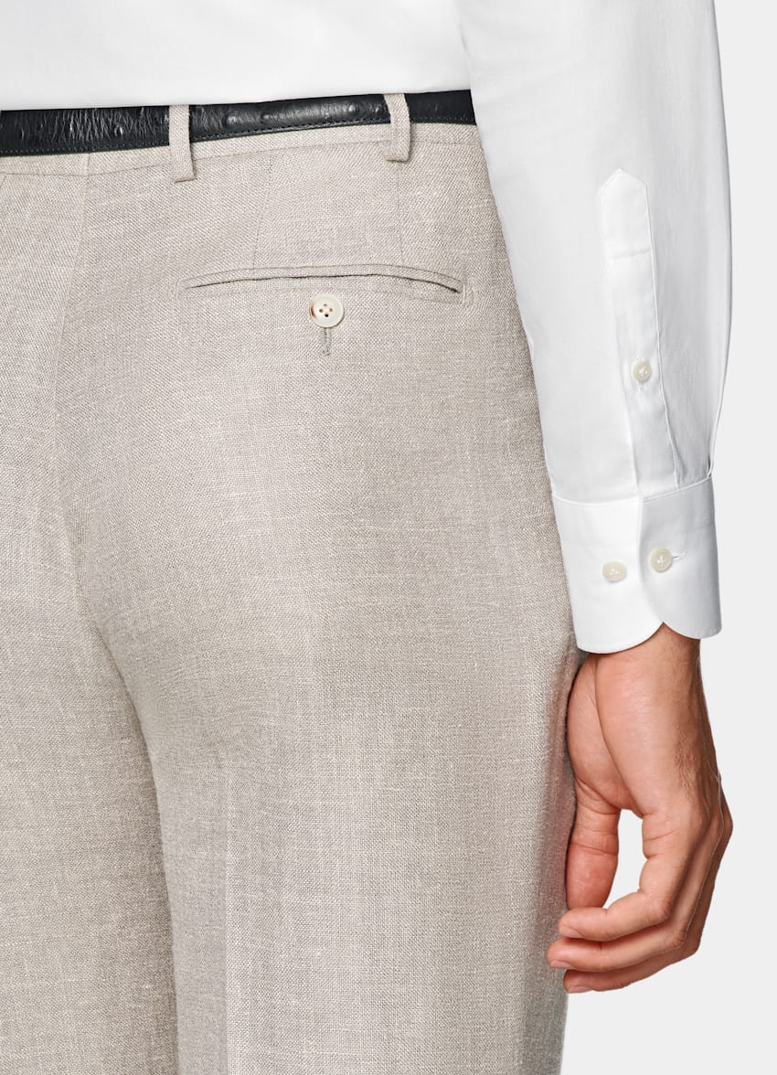 Light Taupe Tailored Fit Havana Suit