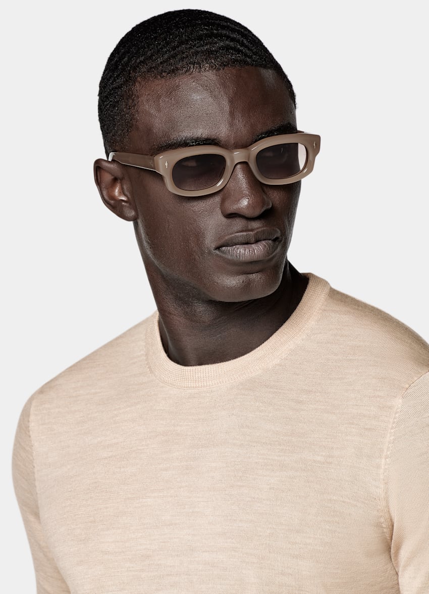 Sand Merino Crewneck