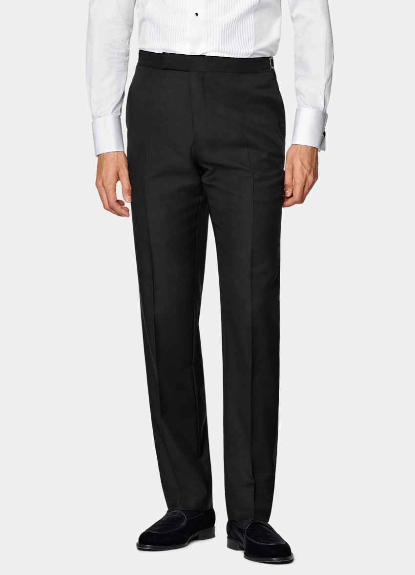 Black Three-Piece Tailored Fit Havana Tuxedo