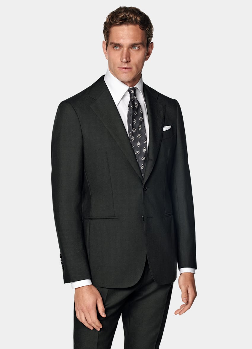 Dark Green Tailored Fit Havana Suit