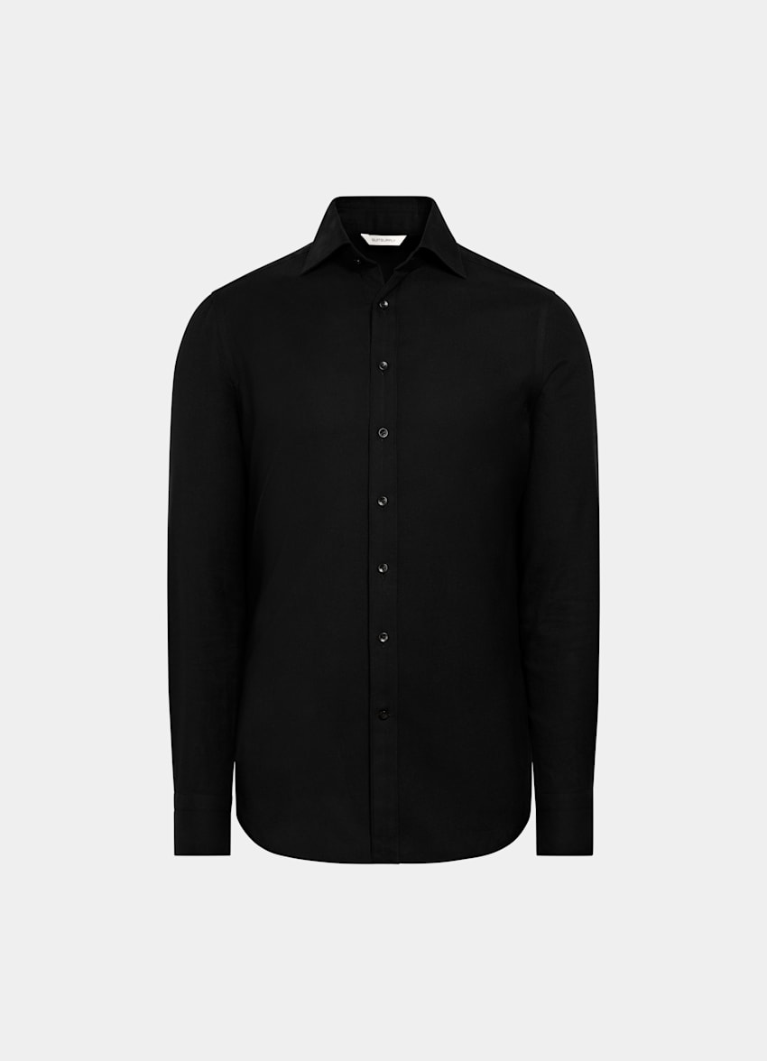 Dark Grey Tailored Fit Shirt