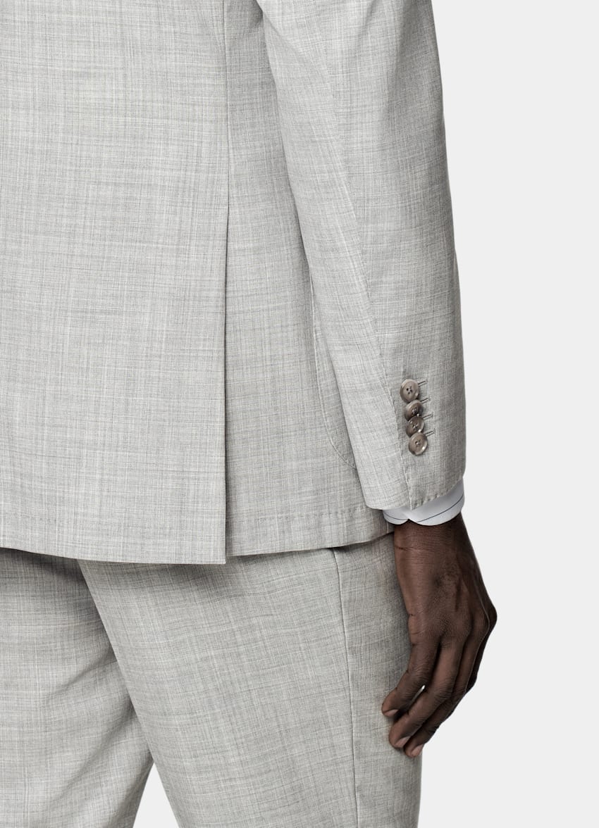 Light Grey Perennial Tailored Fit Havana Suit